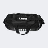 Product photo of the top down angle of the Combat Corner Essential Gear Bag showing the bag's extended opening and storage area