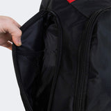 Closeup detail product photo of the mesh pockets of the Combat Corner Expand Pack Gear Bag