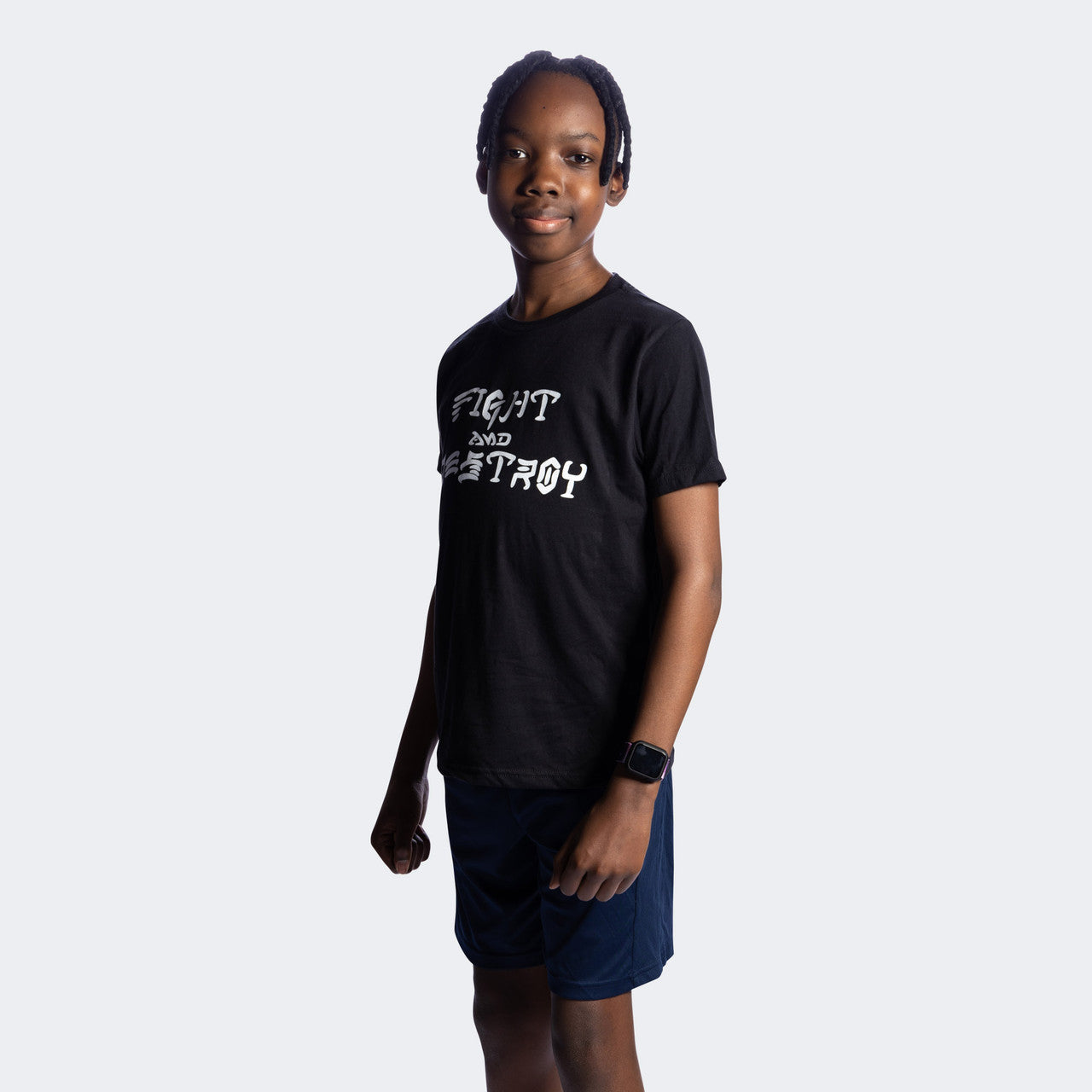 Kids fight and destroy t-shirt, kids combat corner t-shirt