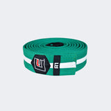 Green Belt BJJ, Green and White Belt, Green belt with white strip for jiu jitsu, kids bjj green belt, ibjjf green belt with white stripe