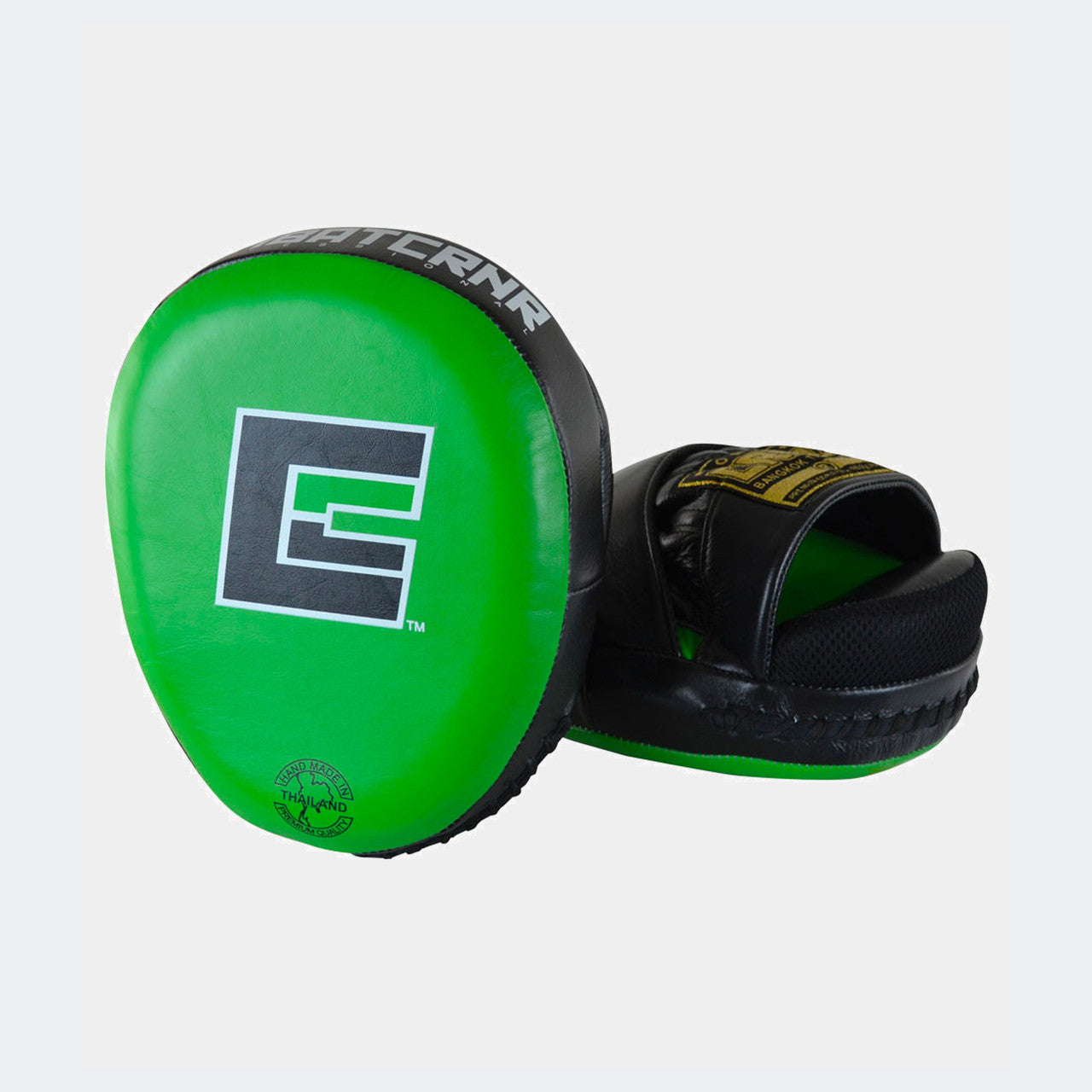 Air Punch Mitts, HMIT Punch Mitts, Hand Made in Thailand, Green Punch Mitts, Yellow Air Mitts, Air Mitts