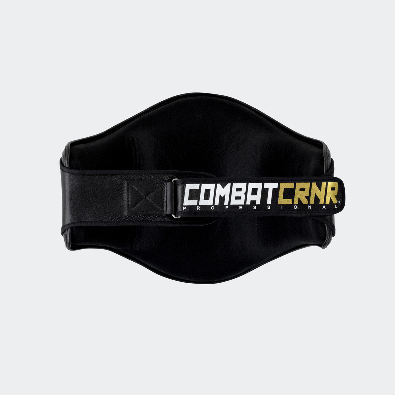 HMIT Belly Pad, K Belly Pad, HMIT Muay Thai Belly Pad, Muay Thai Belly Pad, Black Belly Pad, Hand Made in Thailand, handmade