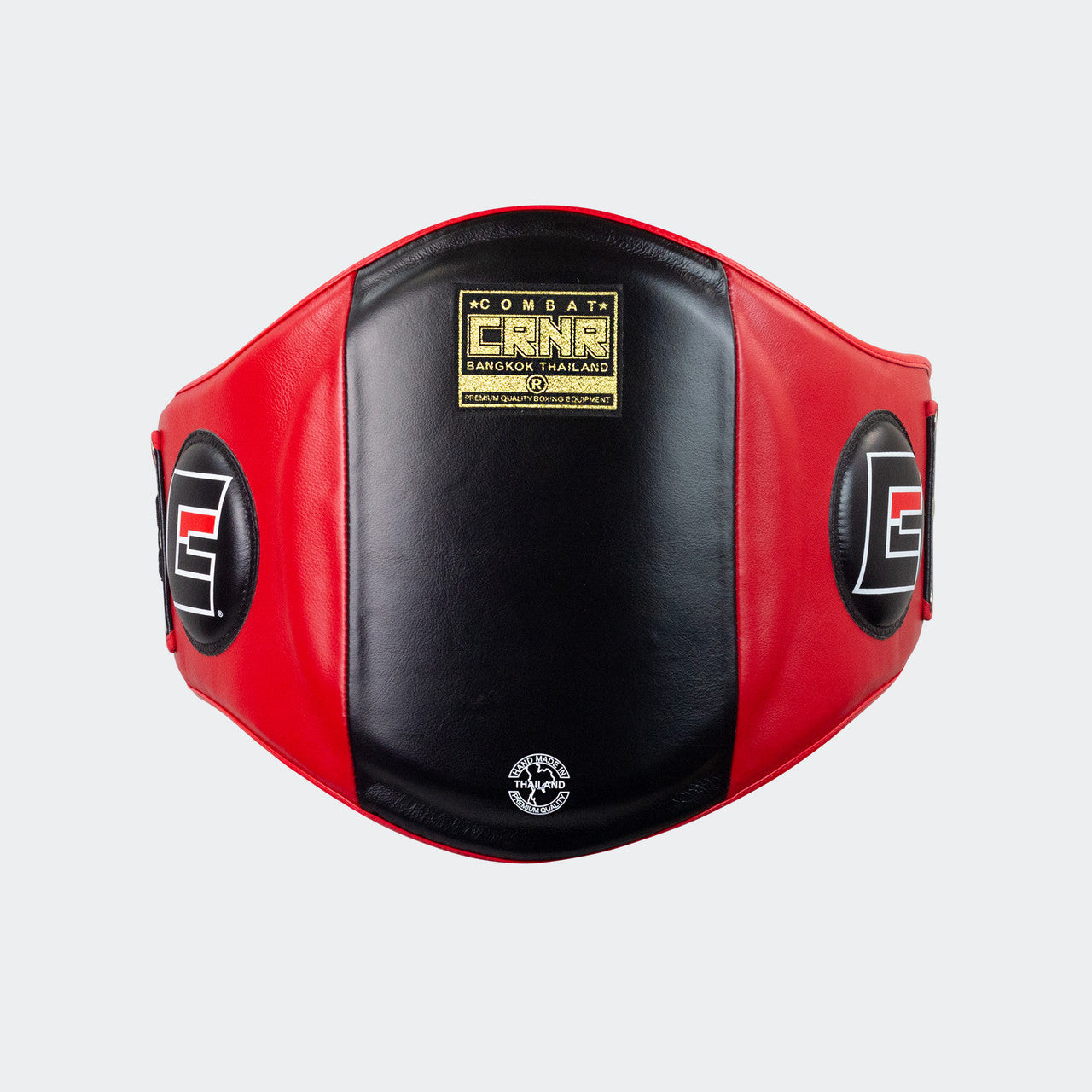 HMIT Belly Pad, K Belly Pad, HMIT Muay Thai Belly Pad, Muay Thai Belly Pad, Black Belly Pad, Hand Made in Thailand, handmade, Red