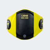 HMIT Belly Pad, K Belly Pad, HMIT Muay Thai Belly Pad, Muay Thai Belly Pad, Black Belly Pad, Hand Made in Thailand, handmade, Yellow