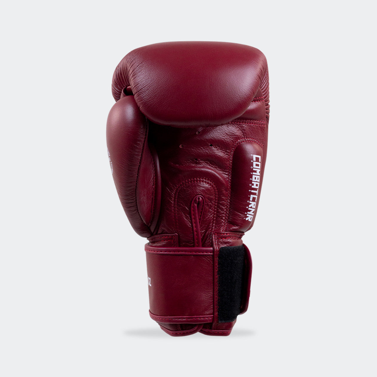 maroon HMIT Boxing Gloves by Combat Corner, crnr boxing gloves, crnr gloves, made in thailand boxing gloves, hmit boxing gloves, thai boxing gloves
