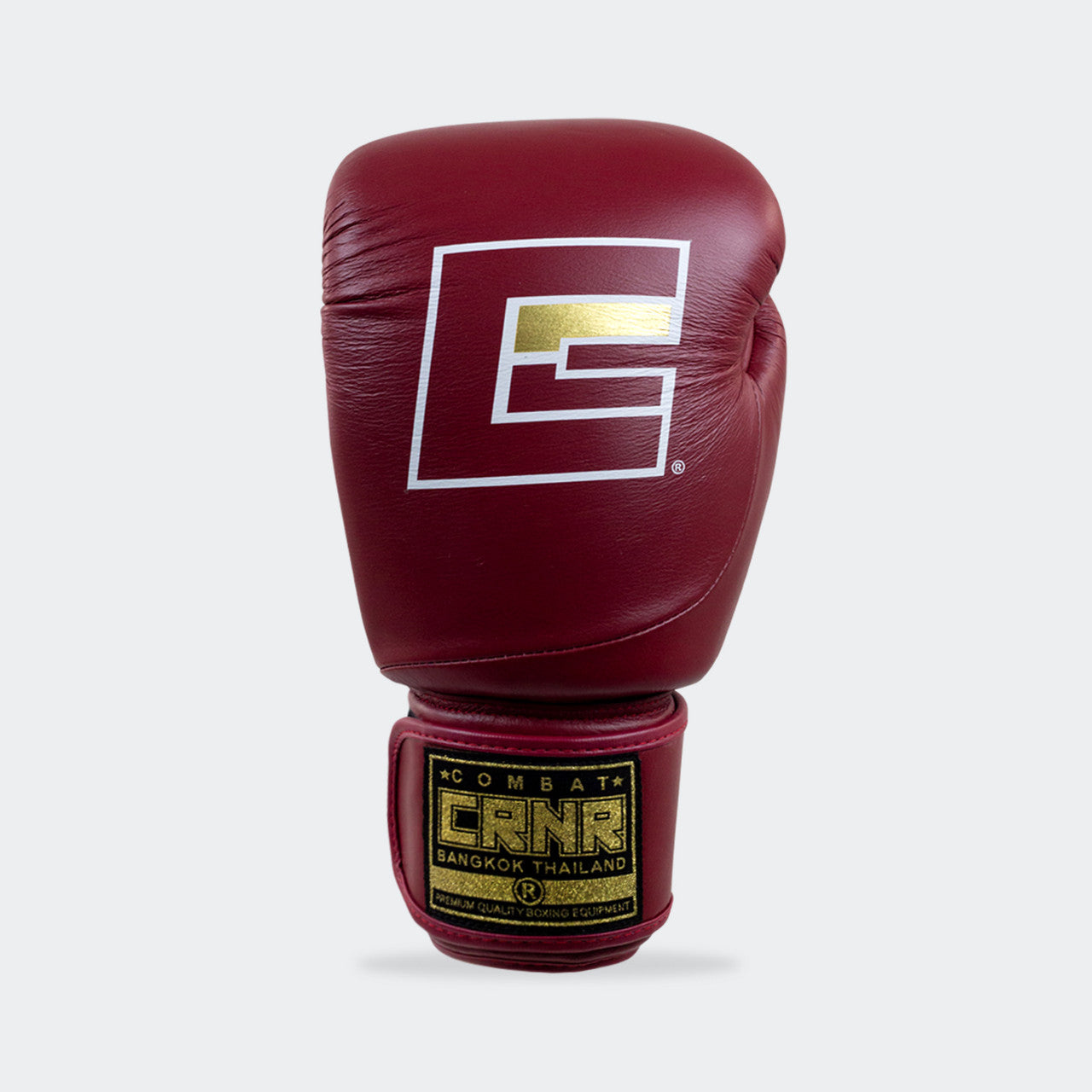 maroon HMIT Boxing Gloves by Combat Corner, crnr boxing gloves, crnr gloves, made in thailand boxing gloves, hmit boxing gloves, thai boxing gloves