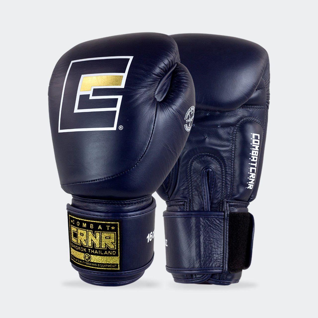 navy HMIT Boxing Gloves by Combat Corner, crnr boxing gloves, crnr gloves, made in thailand boxing gloves, hmit boxing gloves, thai boxing gloves