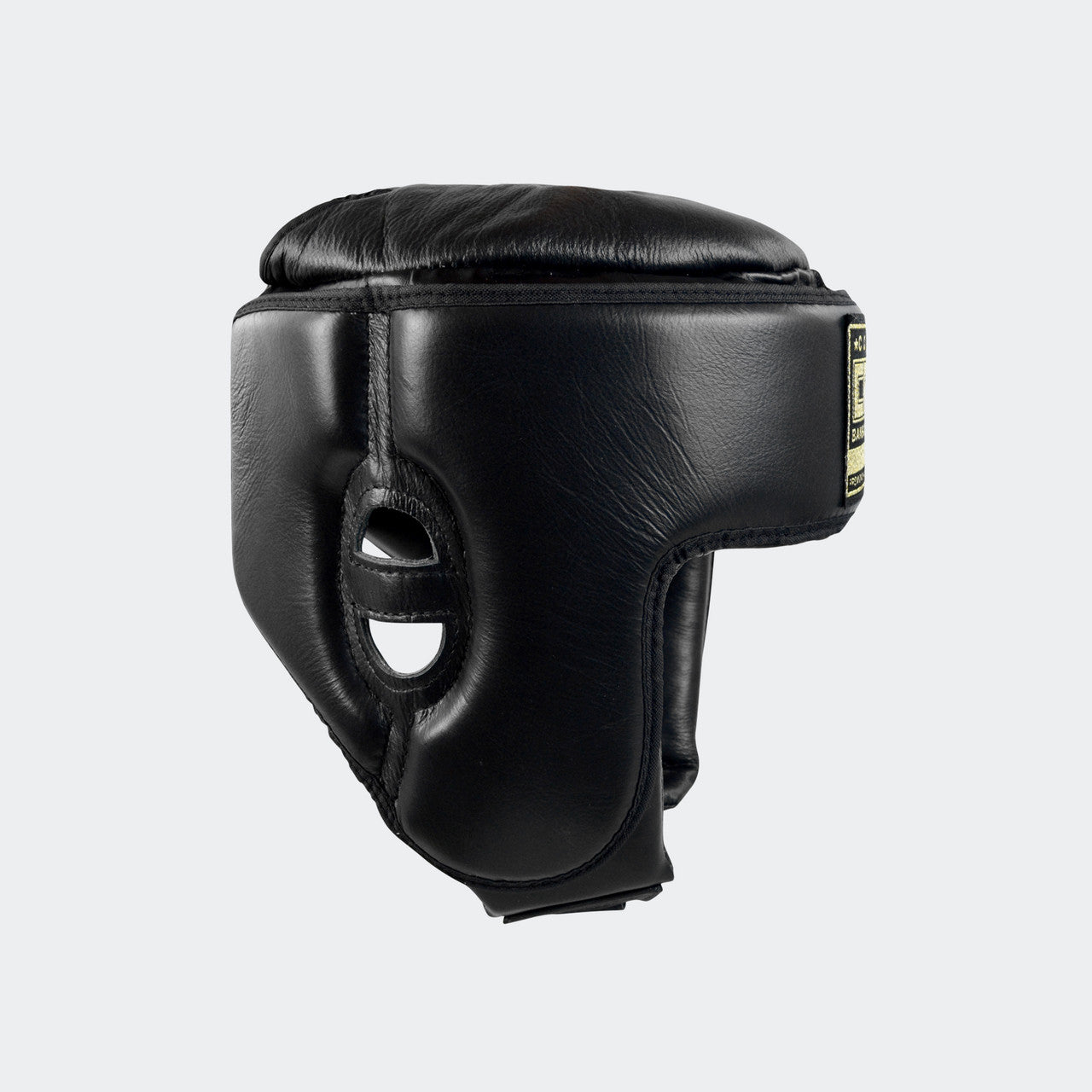 HMIT Headgear, Open Chin Headgear, Competition Headgear, Muay Thai Headgear, Boxing Head gear, Kick Boxing Head Gear, Black