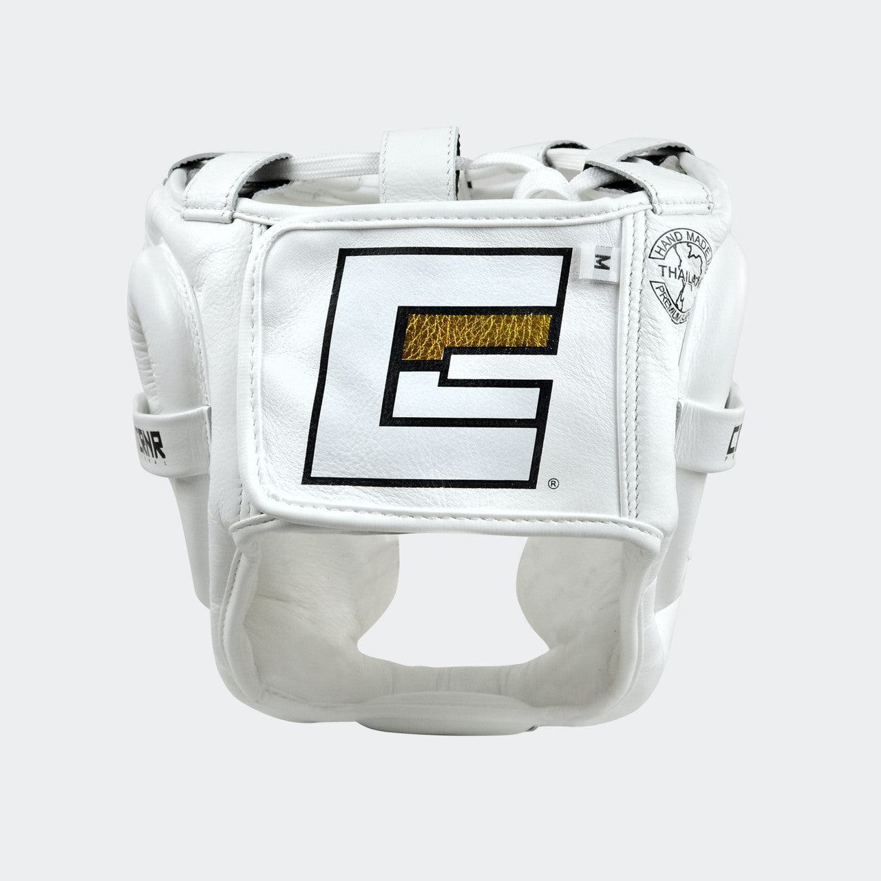 HMIT Headgear, Combat Corner headgear, Boxing headgear, Muay Thai Headgear, white headgear