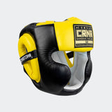 HMIT Headgear, Combat Corner headgear, Boxing headgear, Muay Thai Headgear, yellow headgear