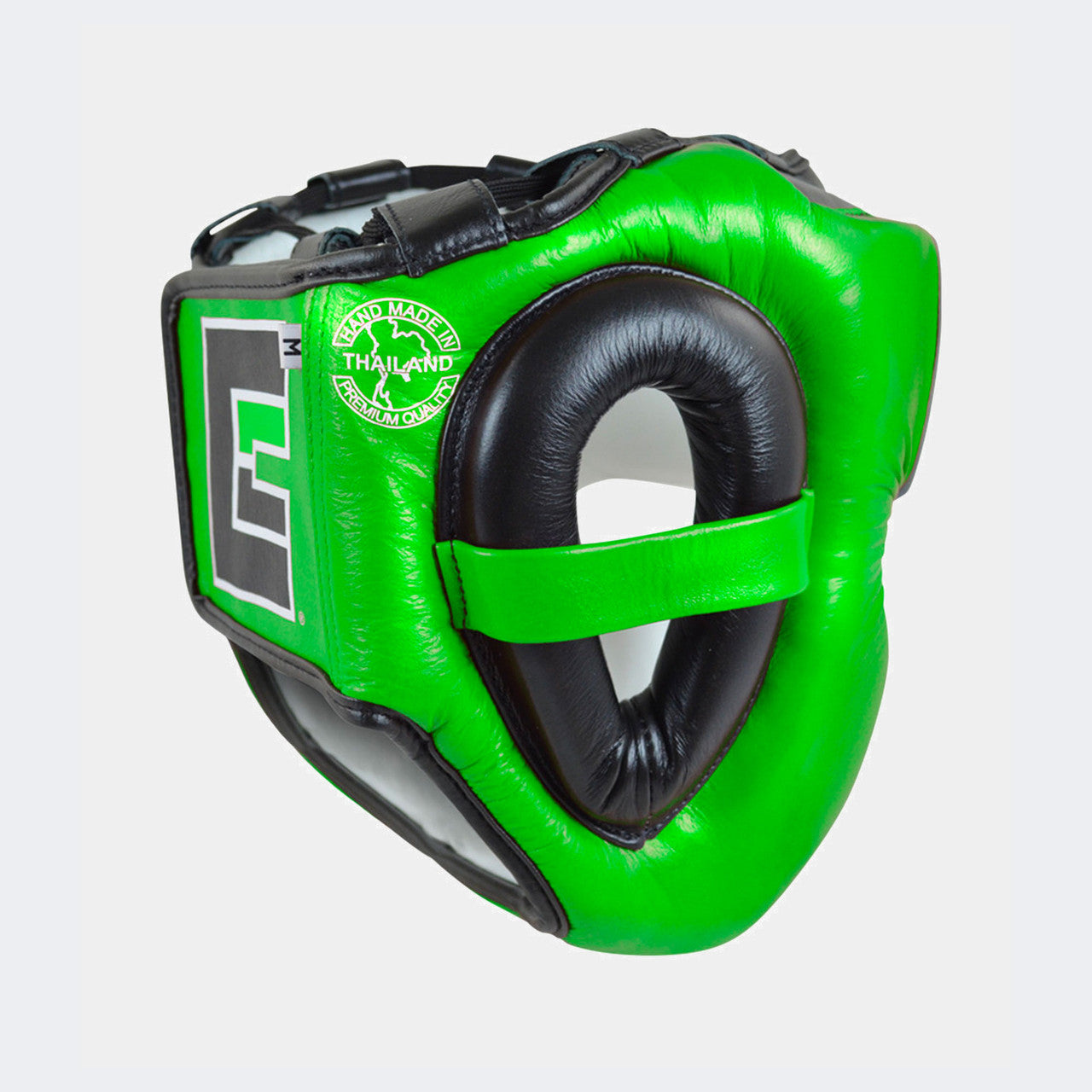 Combat Corner Headgear, HMIT Full Face HeadGear | Green, Muay Thai Heagear