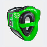 Combat Corner Headgear, HMIT Full Face HeadGear | Green, Muay Thai Heagear