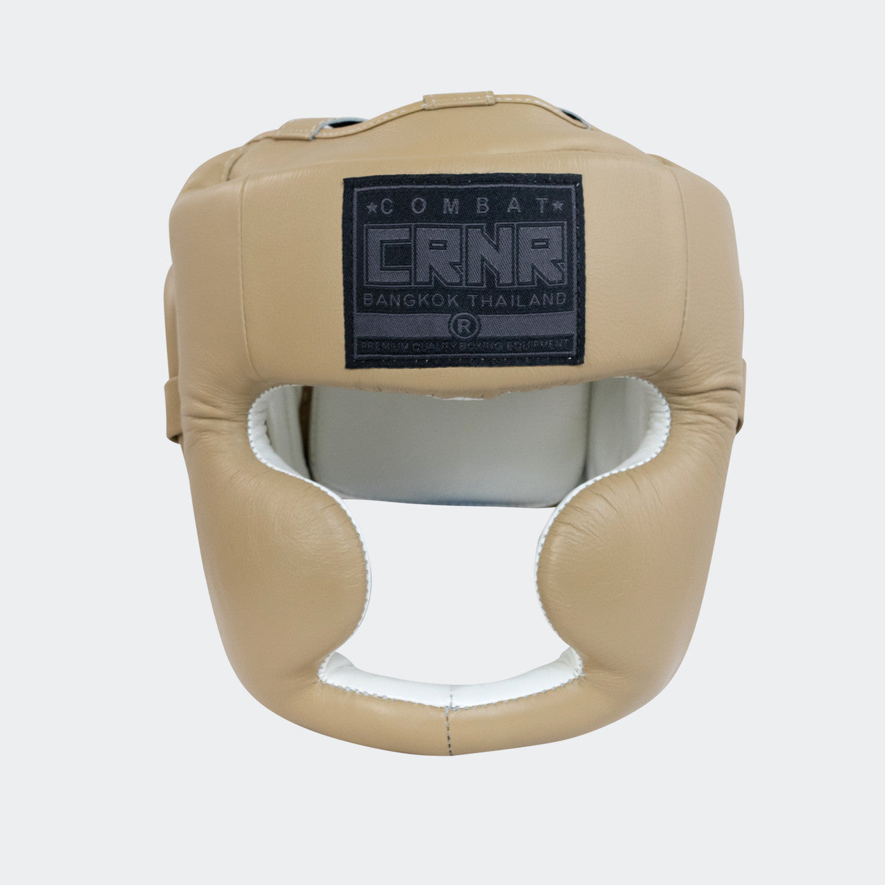 HMIT Headgear, Combat Corner headgear, Boxing headgear, Muay Thai Headgear, tan headgear, khaki