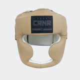 HMIT Headgear, Combat Corner headgear, Boxing headgear, Muay Thai Headgear, tan headgear, khaki