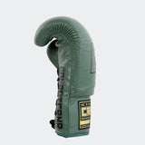 OD Green boxing gloves, HMIT Boxing Gloves, Muay Thai Gloves, Lace Up Boxing Gloves, pro fight boxing, Army Green Boxing Gloves