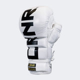HMIT Lace Up MMA Sparring Gloves | White