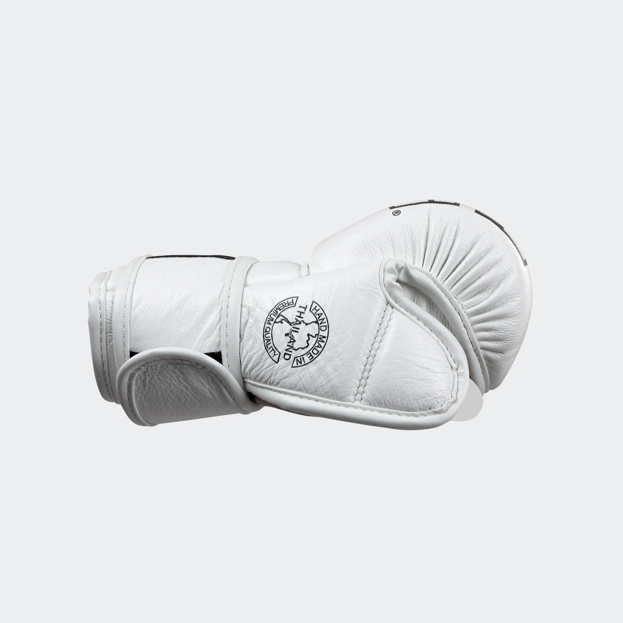 Product photo of the inside left side of the white Combat Corner HMIT MMA Training Glove