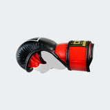 Product photo of the inside right side of the red Combat Corner HMIT MMA Training Glove
