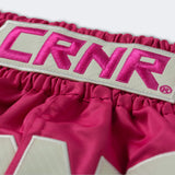 CRNR HMIT Muay Thai Shorts, Pink Muay Thai Shorts