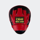 HMIT Punch Mitts, Leather Punch Mitts, Red Punch Mitts, Hand Made in Thailand, Boxing Punch Mitts, Boxing Mitts