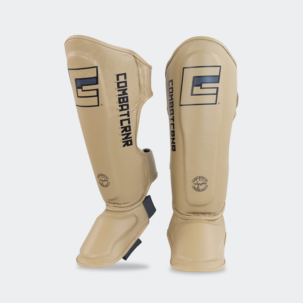 HMIT Muay Thai Shin Guards - Combat Corner, HMIT Shin Gurads, Khaki Shin Guards, Combat Corner Shin Guards, Muay Thai Shin Guards, Kickboxing Shin Guards