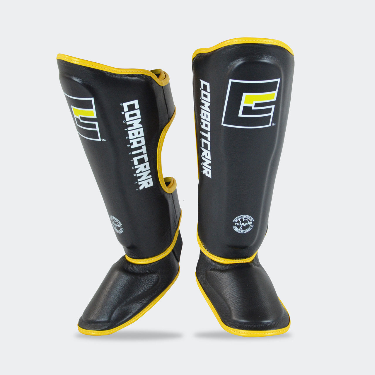 HMIT Shin Guards, Yellow Shin Guards, Muay Thai Shin Guards, Muay Thai shin pads, kickboxing shin pads