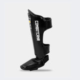 HMIT Muay Thai Shin Guards - Combat Corner, Thai Boxing shin guards, kickboxing shin pads, CRNR Shin Guards, Combat Corner Shin Guards, Made in Thailand Shin Guards, Thai Boxing shin guards, Black Muay Thai Shin Guards