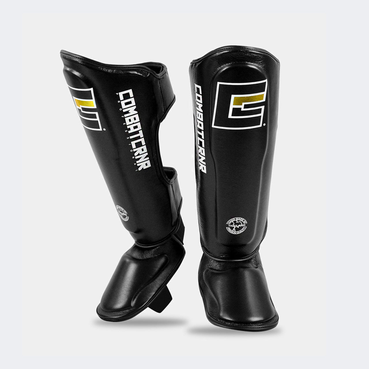 HMIT Muay Thai Shin Guards - Combat Corner, Thai Boxing shin guards, kickboxing shin pads, CRNR Shin Guards, Combat Corner Shin Guards, Made in Thailand Shin Guards, Thai Boxing shin guards, Black Muay Thai Shin Guards