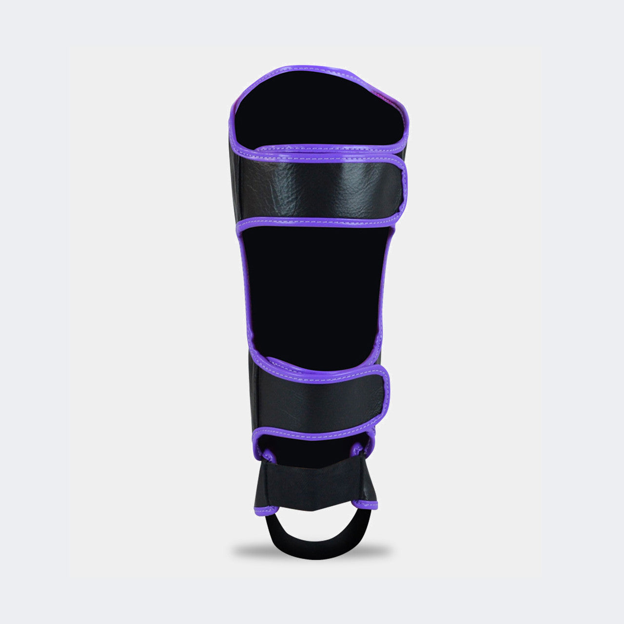 HMIT Shin Guards, Hand made in Thailand, Leather Shin Guards, Purple Shin Guards, Shin Pads, Black Shin Guards