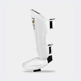 HMIT Muay Thai Shin Guards - Combat Corner, Thai Boxing shin guards, kickboxing shin pads, CRNR Shin Guards, Combat Corner Shin Guards, Made in Thailand Shin Guards, Thai Boxing shin guards, White Muay Thai Shin Guards