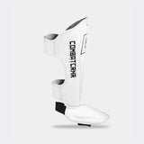 HMIT Muay Thai Shin Guards - Combat Corner, Thai Boxing shin guards, kickboxing shin pads, CRNR Shin Guards, Combat Corner Shin Guards, Made in Thailand Shin Guards, Thai Boxing shin guards, White Muay Thai Shin Guards