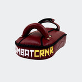 HMIT Thai Pads, Single Strap Thai Pads, Muay Thai Pads, Maroon Thai Pads
