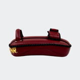 HMIT Thai Pads, Single Strap Thai Pads, Muay Thai Pads, Maroon Thai Pads