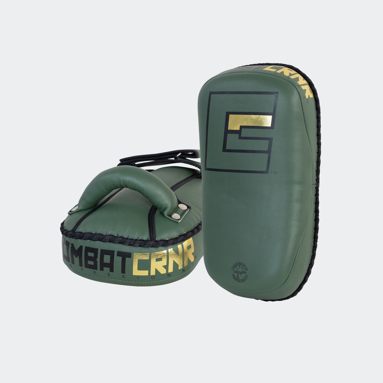 HMIT Thai Pads, Single Strap Thai Pads, Muay Thai Pads, OD Green Thai Pads