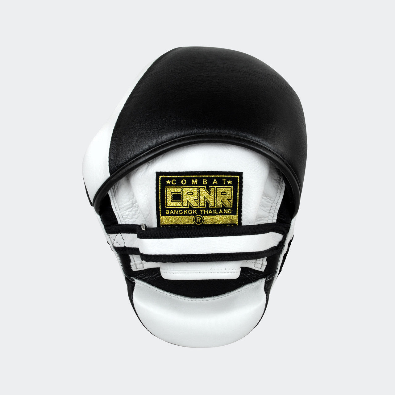 HMIT Punch Mitts, Leather Punch Mitts, White Punch Mitts, Hand Made in Thailand, Boxing Punch Mitts, Boxing Mitts, Tech Mitts