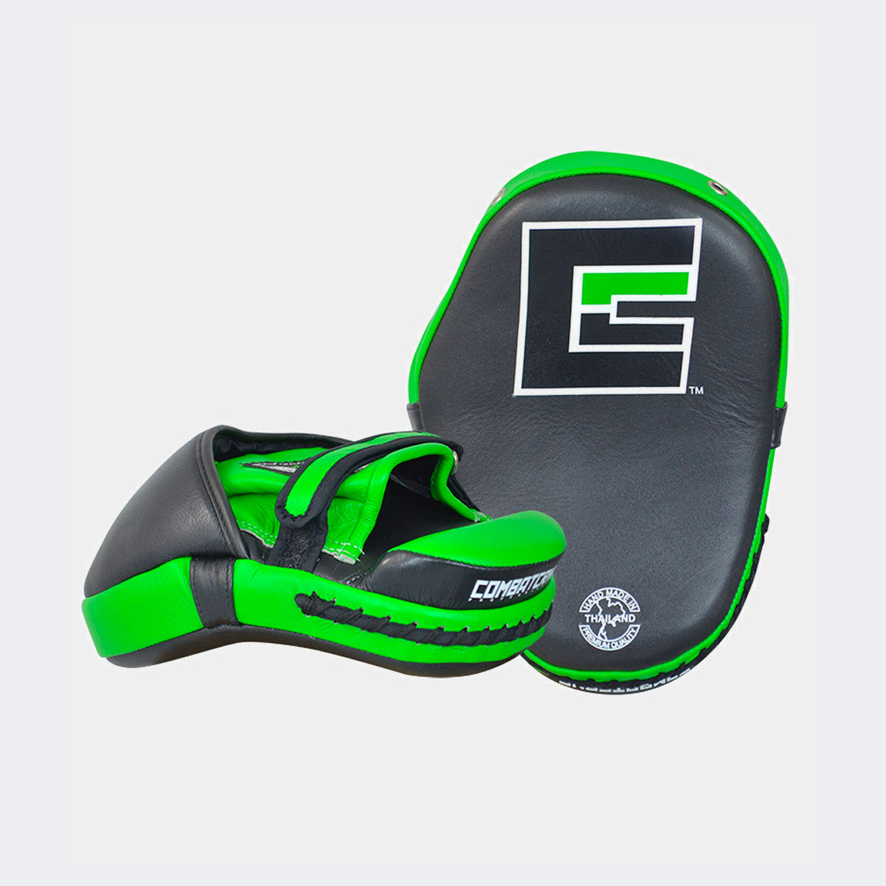 HMIT Tech Punch Mitts, Punch Mitts, Green Punch Mitts, Hand Made in Thailand