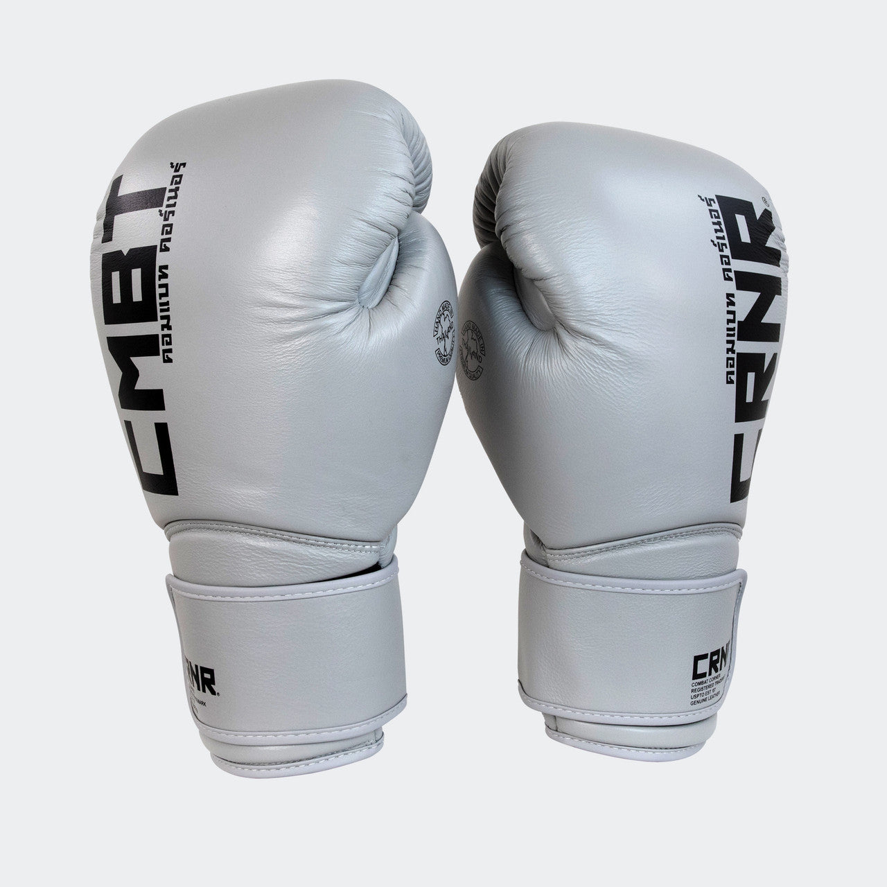 Muay Thai Gloves Cement, HMIT Combat Corner, Combat Corner Boxing Gloves, Grey Boxing Gloves, Cement Muay Thai Gloves