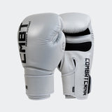 Muay Thai Gloves Cement, HMIT Combat Corner, Combat Corner Boxing Gloves, Grey Boxing Gloves, Cement Muay Thai Gloves