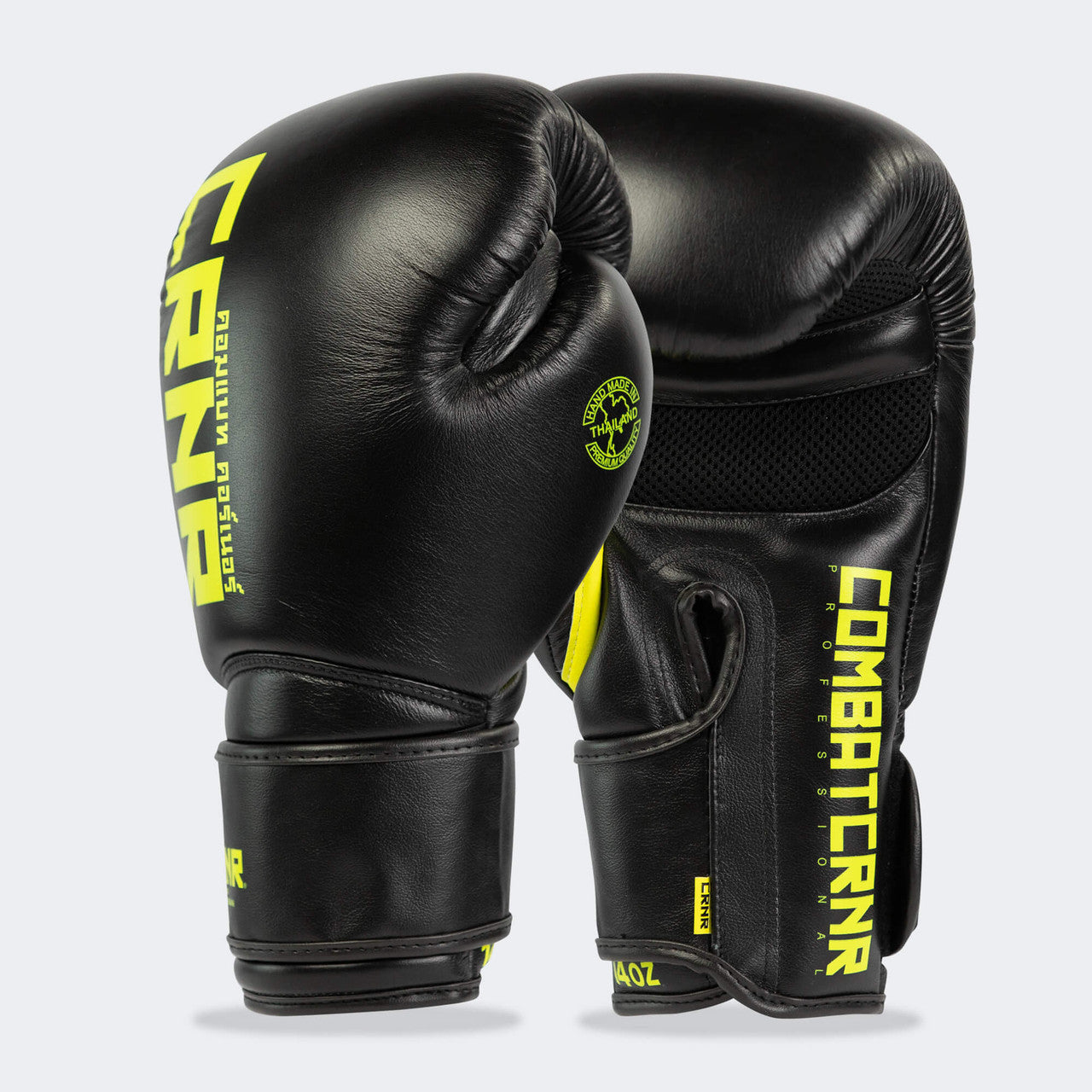 HMIT TrainAir Boxing Gloves, Chartreuse Boxing Gloves, CRNR Boxing Gloves, Combat Corner Boxing Gloves