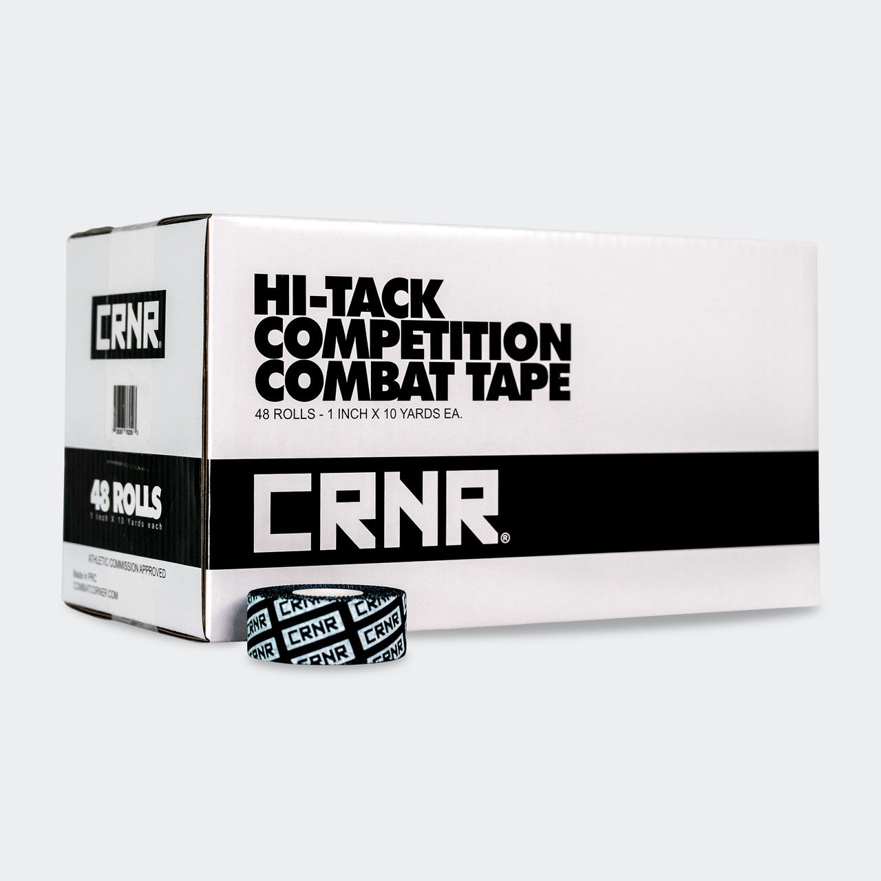 1" Black athletic tape, boxing tape, mma tape, gauze and tape, athletic tape, muay thai tape