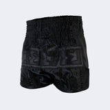Muay Thai Shorts, Thai Shorts, Black Muay Thai Shorts, CRNR Muay Thai Shorts, Thai Boxing Shorts, Combat Corner Muay Thai Shorts