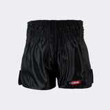 Muay Thai Shorts, Thai Shorts, Black Muay Thai Shorts, CRNR Muay Thai Shorts, Thai Boxing Shorts, Combat Corner Muay Thai Shorts