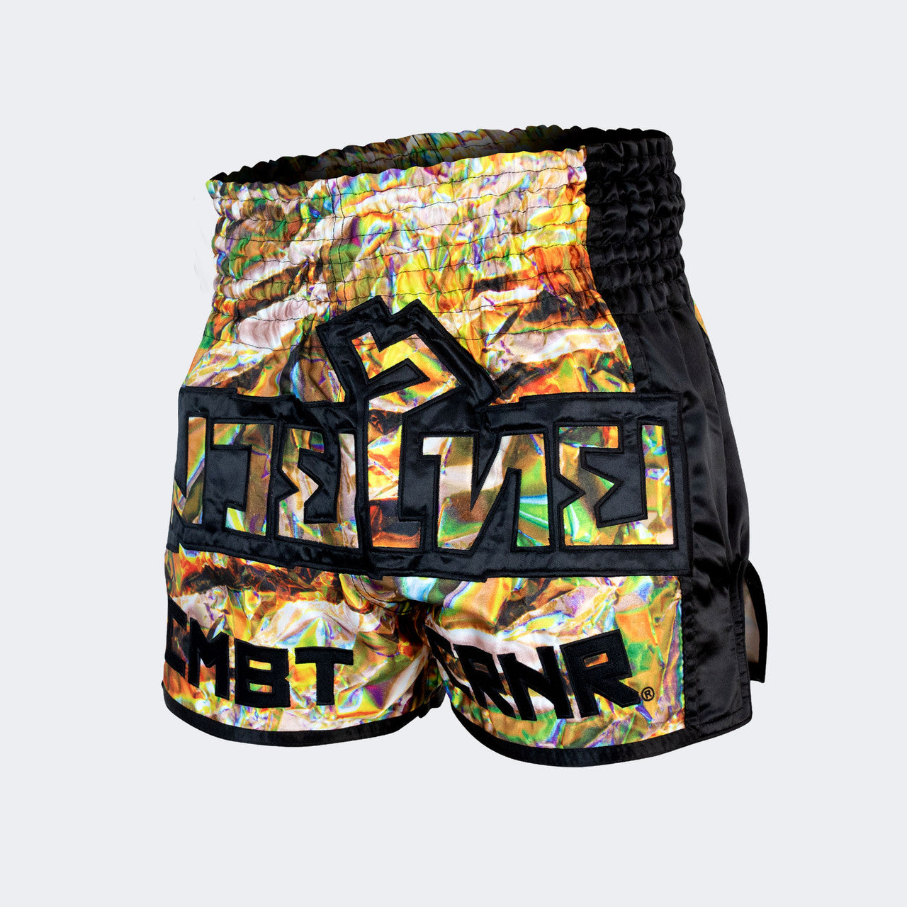 Muay Thai Shorts, Thai Shorts, Gold Muay Thai Shorts, CRNR Muay Thai Shorts, Thai Boxing Shorts, Combat Corner Muay Thai Shorts