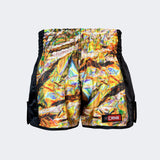 Muay Thai Shorts, Thai Shorts, Gold Muay Thai Shorts, CRNR Muay Thai Shorts, Thai Boxing Shorts, Combat Corner Muay Thai Shorts
