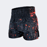 Muay Thai Shorts, Thai Shorts, black Muay Thai Shorts, CRNR Muay Thai Shorts, Thai Boxing Shorts, Combat Corner Muay Thai Shorts