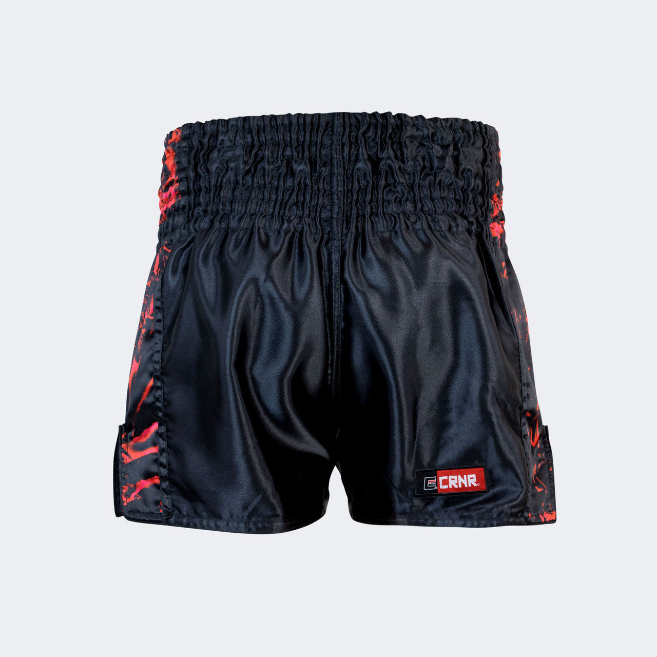 Muay Thai Shorts, Thai Shorts, black Muay Thai Shorts, CRNR Muay Thai Shorts, Thai Boxing Shorts, Combat Corner Muay Thai Shorts