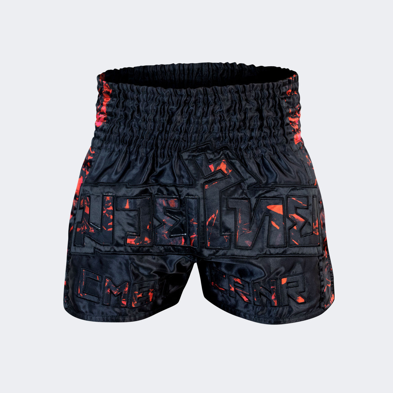Muay Thai Shorts, Thai Shorts, black Muay Thai Shorts, CRNR Muay Thai Shorts, Thai Boxing Shorts, Combat Corner Muay Thai Shorts