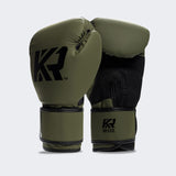 Krbon Boxing Gloves, Army Boxing Gloves, Kickboxing gloves, cardio kickboxing, OD Green Boxing Gloves