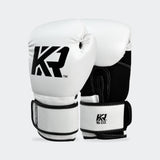 Krbon Boxing Gloves, White Boxing Gloves, Kickboxing gloves, cardio kickboxing