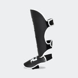 Black shin guards, Black muay thai shin guards, shin pads, womens muay thai shin guards, kickboxing shin guards, KRBON